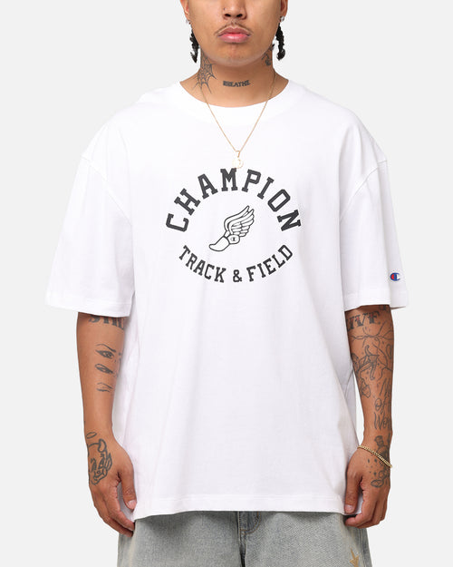 Champion Heritage Collegiate Track And Field T-Shirt White//Black