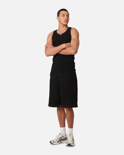 Saint Morta Rib Beater Singlet Black