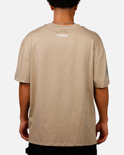 Pro Standard Los Angeles Dodgers 'Dodgers Tapestry' T-Shirt Taupe