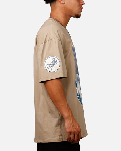 Pro Standard Los Angeles Dodgers 'Dodgers Tapestry' T-Shirt Taupe