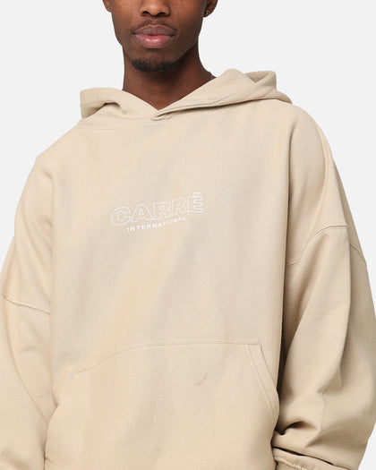 Carre Out Motion Hoodie Stone