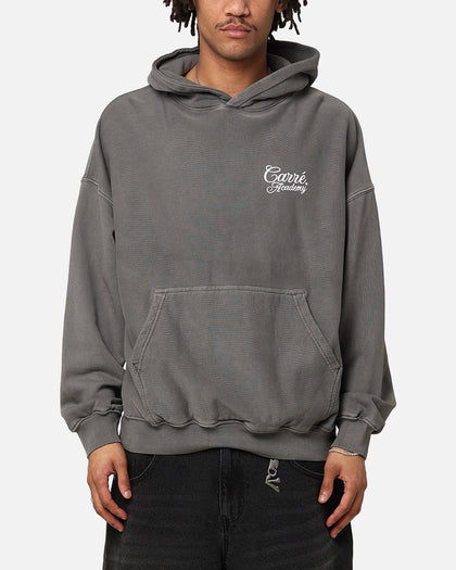 Carre Serif Hoodie Washed Charcoal