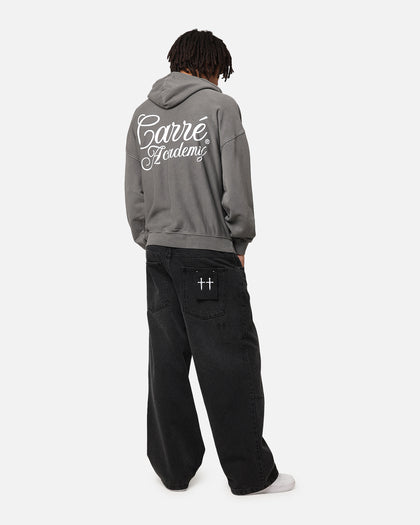 Carre Serif Hoodie Washed Charcoal