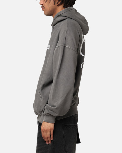 Carre Serif Hoodie Washed Charcoal