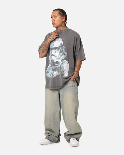 Star Wars Vader & Stormtrooper Vintage Vintage T-Shirt Washed Charcoal