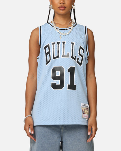 Mitchell & Ness Chicago Bulls Dennis Rodman 'Vapor Blue' Jersey Light Blue