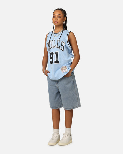 Mitchell & Ness Chicago Bulls Dennis Rodman 'Vapor Blue' Jersey Light Blue