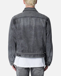 MNML Flat Studded Trucker Jacket Black