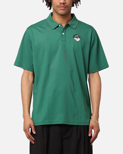 Malbon Pimento Performance Pique Polo Shirt Kelly Green
