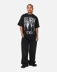 The Anti Order Fury T-Shirt Black Acidwash