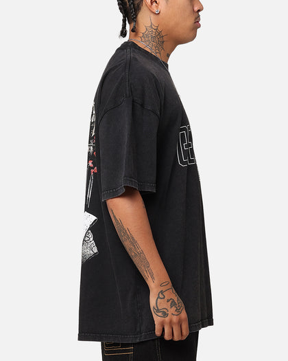 The Anti Order Geisha T-Shirt Black Acidwash