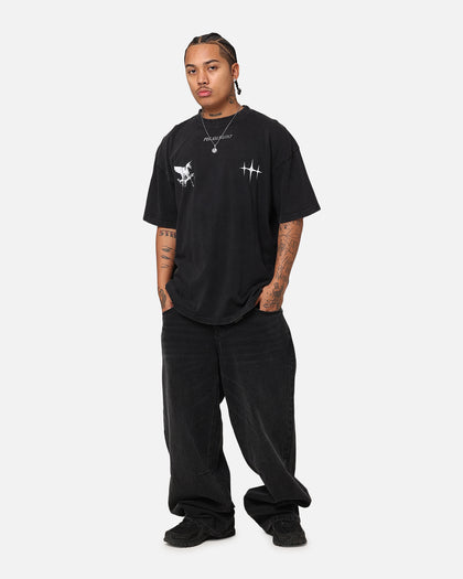 The Anti Order Pegasus Lost T-Shirt Black Acidwash