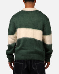 MNML Mohair Rugby Sweater Green/White