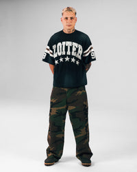 Loiter Star Jersey T-Shirt Black