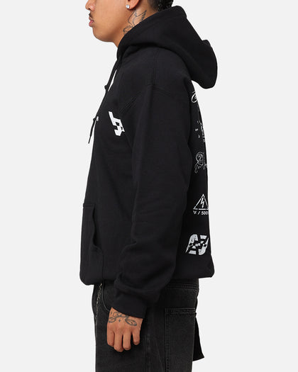 The Anti Order Stacked Hoodie Black/White