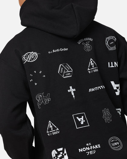 The Anti Order Stacked Hoodie Black/White