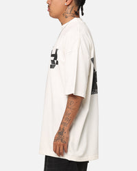 The Anti Order Smash Repair Mock Neck T-Shirt Off White/Black