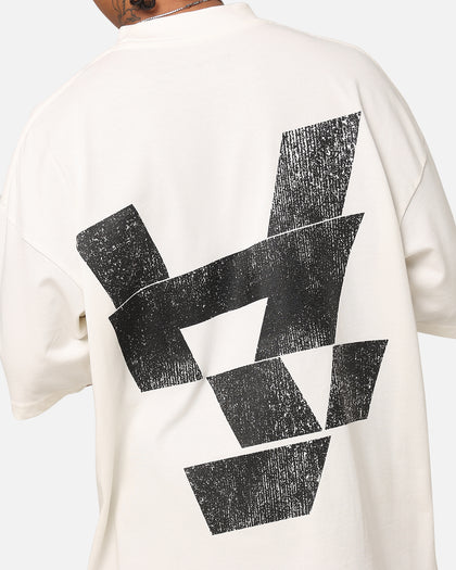 The Anti Order Smash Repair Mock Neck T-Shirt Off White/Black