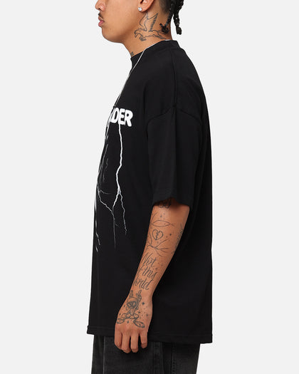 The Anti Order Voltage Mock Neck T-Shirt Black