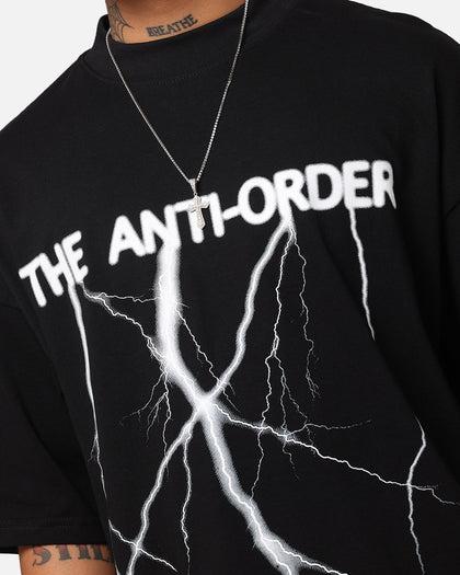 The Anti Order Voltage Mock Neck T-Shirt Black