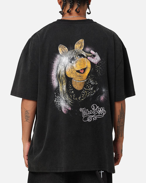 American Thrift Disney The Muppets Miss Piggy Heavy T-Shirt Vintage Black