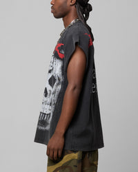 Loiter Ski Mask Muscle T-Shirt Vintage Black