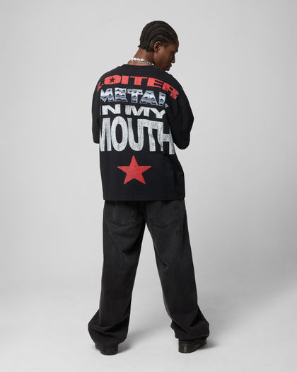 Loiter Metal Mouth T-Shirt Vintage Black