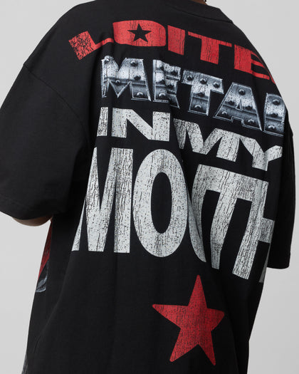 Loiter Metal Mouth T-Shirt Vintage Black