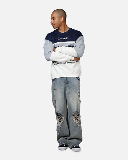 47 Brand New York Yankees On Five Crewneck Navy/Grey