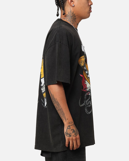 Vintage Goat Crew X Garfield Smiling Cat Heavy T-Shirt Vintage Black