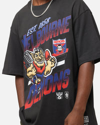Mitchell & Ness Melbourne Demons Mascot Character T-Shirt Faded Black