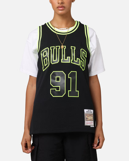 Mitchell & Ness Chicago Bulls Dennis Rodman 'Volt' 1995 Swing Jersey Black/Yellow