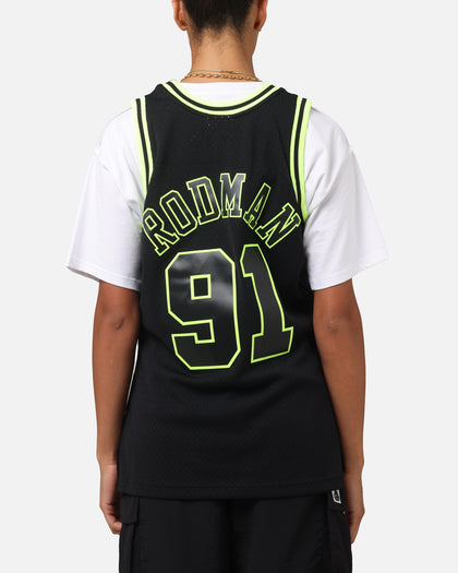 Mitchell & Ness Chicago Bulls Dennis Rodman 'Volt' 1995 Swing Jersey Black/Yellow
