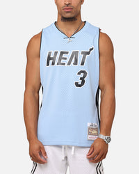 Mitchell & Ness Miami Heat Dwyane Wade 'Vapor Blue' Jersey Light Blue