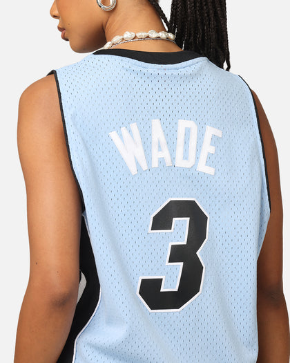 Mitchell & Ness Miami Heat Dwyane Wade 'Vapor Blue' Jersey Light Blue