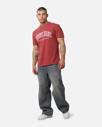 Tommy Jeans TJM Archive Varsity Washed T-Shirt Red