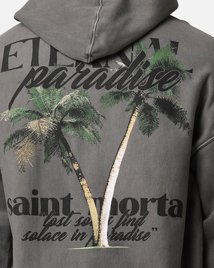 Saint Morta Paradise Hoodie Washed Charcoal
