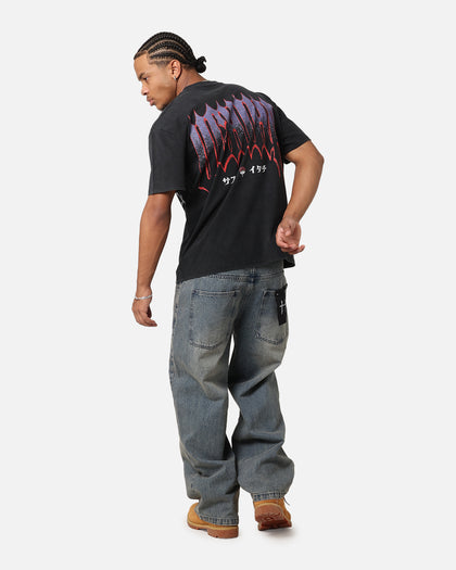 Goat Crew X Naruto Uchiha Bros Heavy T-Shirt Vintage Black