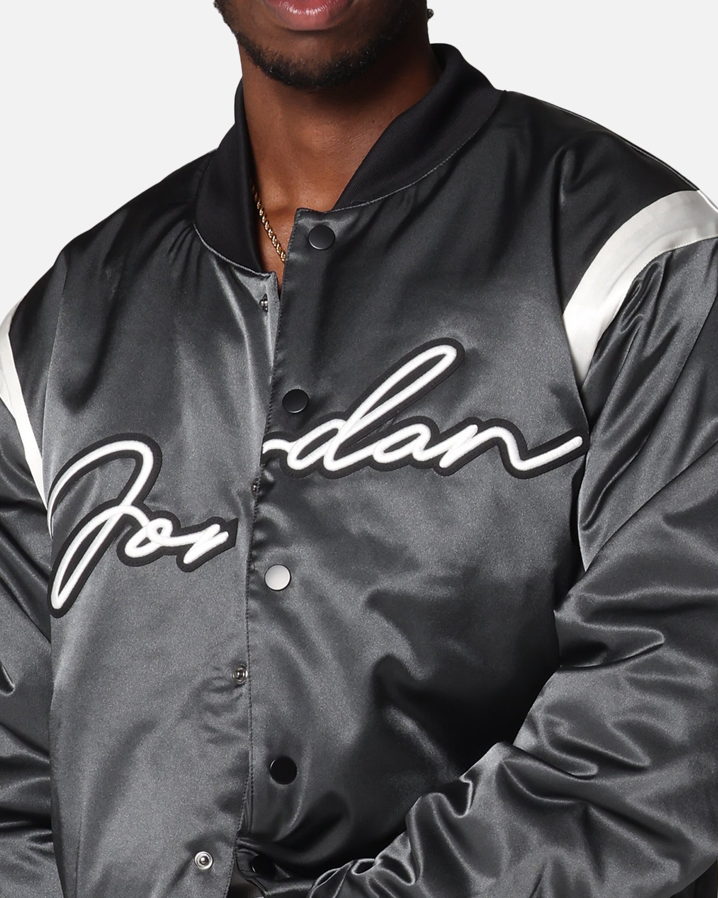 Jordan Jumpman MVP Varsity Jacket Off Noir/Sail | Culture Kings NZ