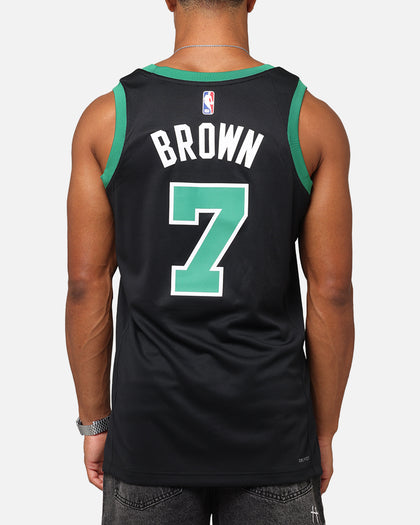 Nike Jaylen Brown Boston Celtics #7 Statement Edition 2022/23 Nike Dri-Fit NBA Swingman Jersey Black/Brown