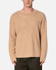 MNML Boat Neck Star Sweater Tan