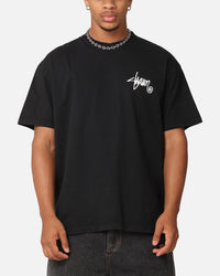 S Double Roots Dot T-Shirt Washed Black