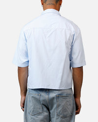 MNML Cropped Short Sleeve Shirt Light Blue