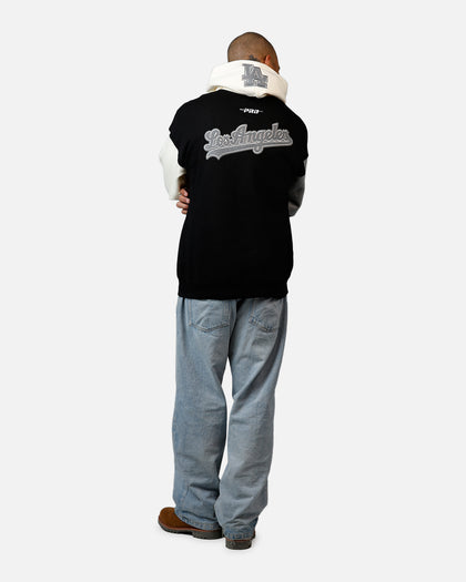 Pro Standard Los Angeles Dodgers Reverse French Terry Hoodie Black/Grey