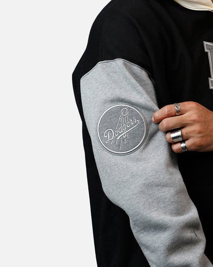 Pro Standard Los Angeles Dodgers Reverse French Terry Hoodie Black/Grey