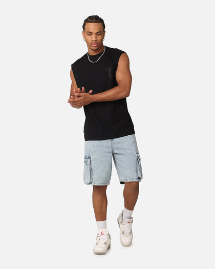 Saint Morta Daggers Oversized Muscle T-Shirt Black/Black