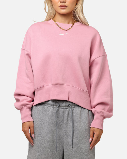 Nike Women's Sportswear Phoenix Fleece Crewneck Pink