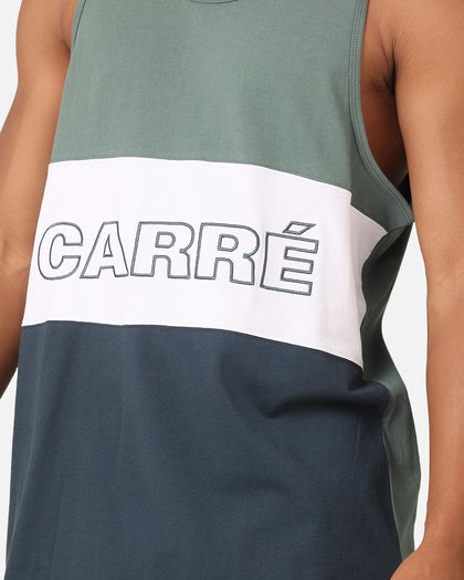 Carre Boost Panel Singlet Forest Green