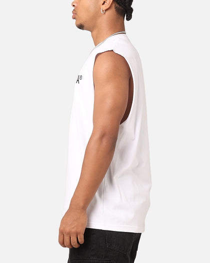 Saint Morta Official Oversized Muscle T-Shirt White/Black