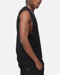 The Anti Order A Logo Merch Oversized Muscle T-Shirt Black/Black